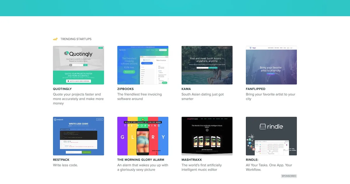 BetaList interface