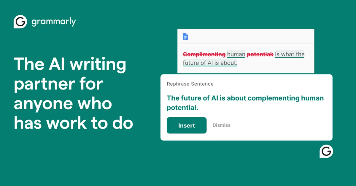 Grammarly interface
