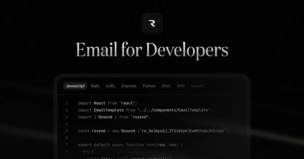 Resend interface