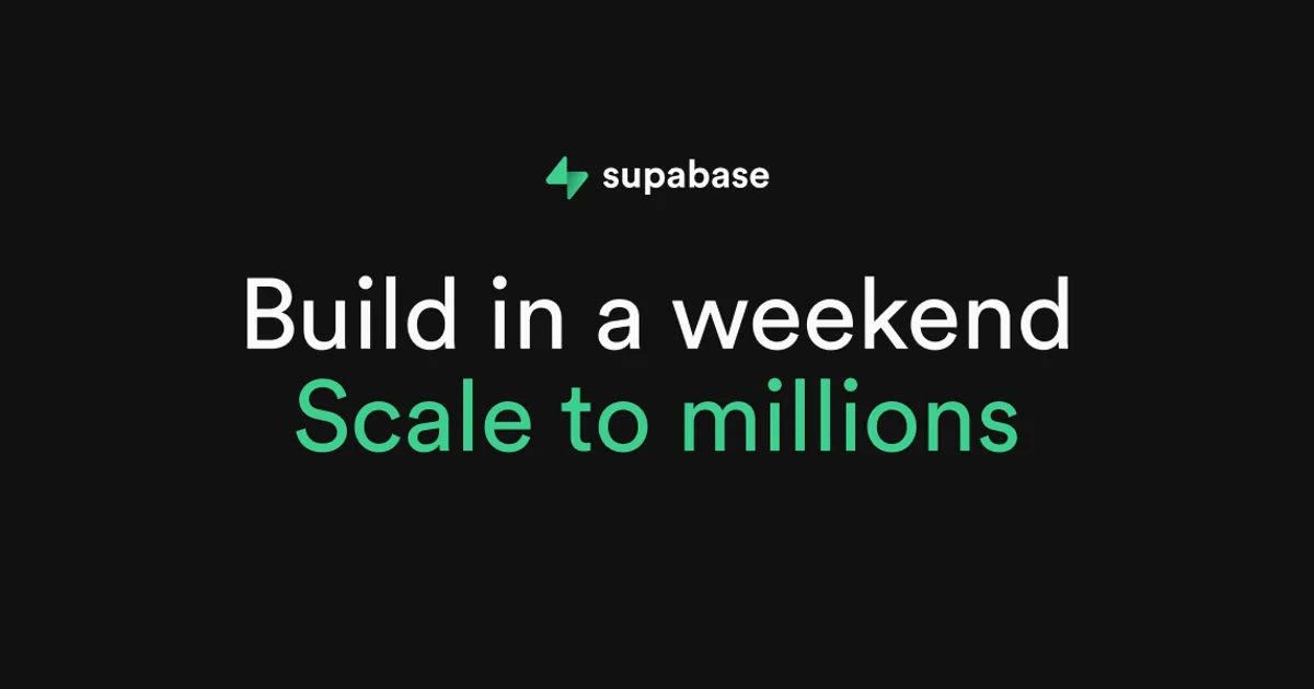 Supabase interface