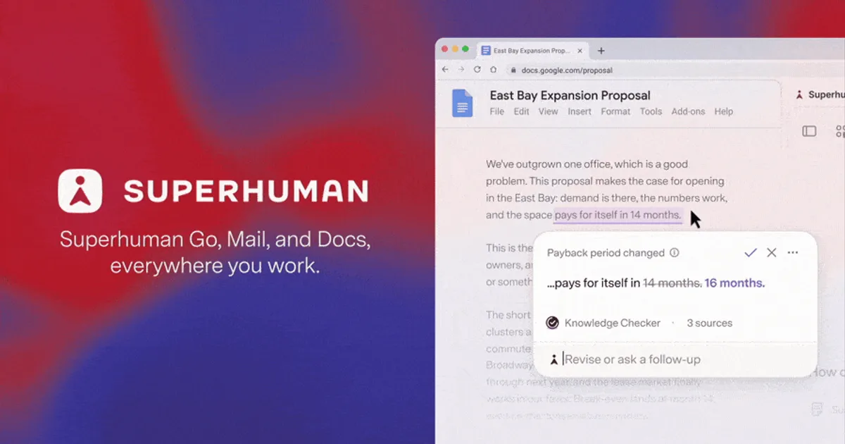 Superhuman interface
